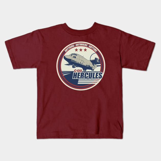 C130 Hercules Kids T-Shirt by TCP